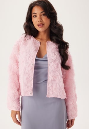 Bubbleroom Occasion Floral Short Jacket Light pink XS