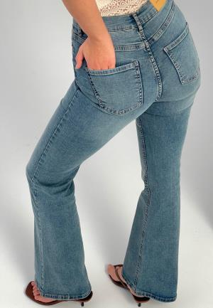BUBBLEROOM High Flare Superstretch Jeans White 34