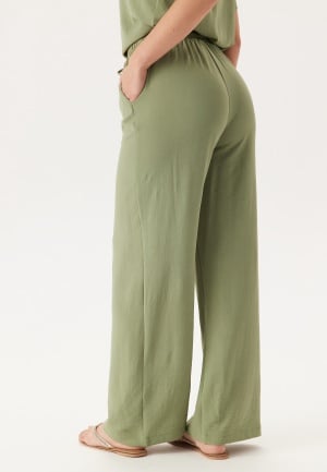 VILA Vijosa Hw Wide Pants - Noos Oil Green 34