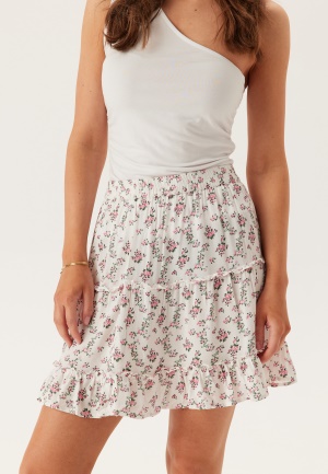 Pieces Pcnya Hw New Skirt Cloud Dancer Aop:romantic Flow XS