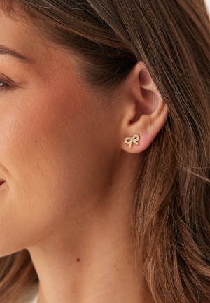 BY JOLIMA Crystal Bow Earring Gold Onesize