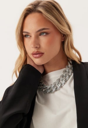 BY JOLIMA Sparkle Crystal Necklace silver Onesize