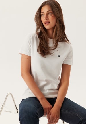 Calvin Klein Jeans Archive Jersey Crew Tee  Yaa Brilliant White XXS