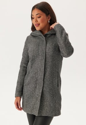ONLY Onlsedona Light Coat Dark grey/Melange S