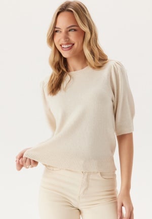 ONLY Onlrica Life 2/4 Pullover Knit Birch Detail:W. MELANGE M