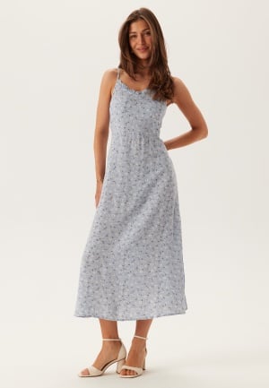 Pieces Pcnya Slip Ankle Dress Cashmere Blue AOP:FLOWER S
