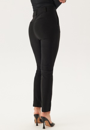 BUBBLEROOM High Waist Stretchy Front Pocket Trousers Black 34