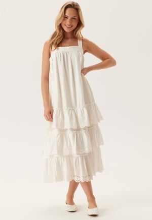 VERO MODA Vmpeach Sl 7/8 DRESS DRESS DRE Cloud Dancer S