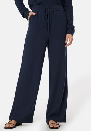 SELECTED FEMME Sflviva-Gulia HW  Linen Pant Dark Sapphire 42
