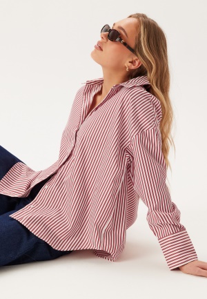 ONLY Onloregon Solo Shirt Bright White Stripes:AMERICAN  L