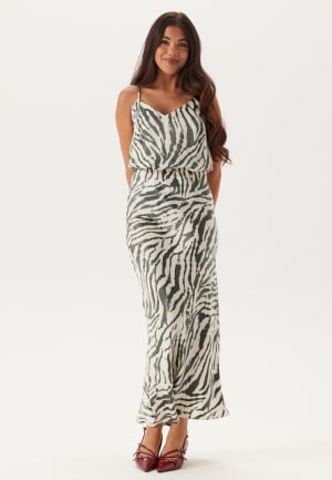 BUBBLEROOM Mermaid Shimmer Midaxi Skirt Zebra M