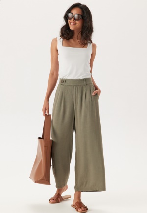 Happy Holly Linen Pants Khaki green 40/42