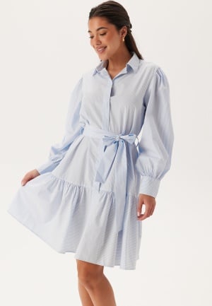 GANT Reg Classic Poplin Striped Dre Fresh Blue 40