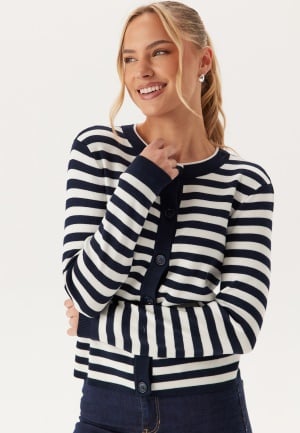 Object Collectors Item Objester Sli L/S KNIT CARDIGAN Sky Captain Stripes:cloud Danc M