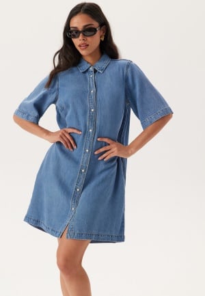 Object Collectors Item Objframe 2/4 RE DENIM DRESS  R Light Blue Denim M