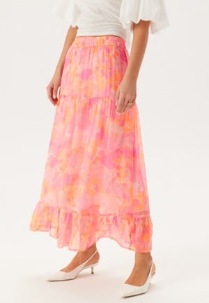 VERO MODA Vmsmilla H/W ANKLE SKIRT ANKLE Crystal Pink Aop:anja L