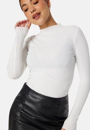 ONLY Onlemma L/S High Neck Top Light beige M