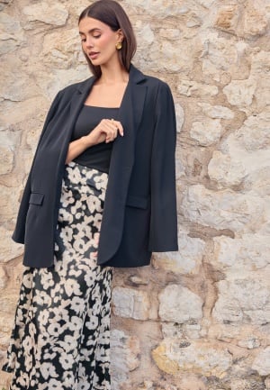 BUBBLEROOM Denice oversized blazer  Black 42