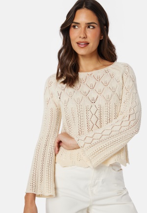 VERO MODA Vmginger 3/4 boatneck pullover Birch M