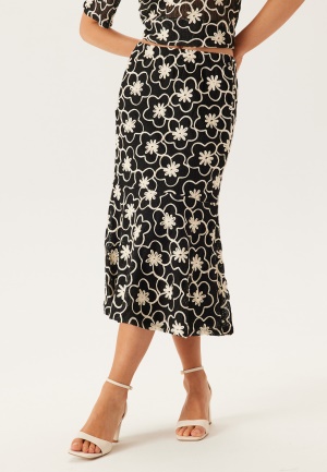 Object Collectors Item Objcalla Hw Midi Skirt  Black Detail:sandshell 40