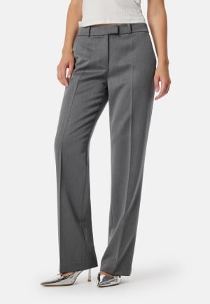 BUBBLEROOM Mid Waist Suit Trousers Dark grey 40