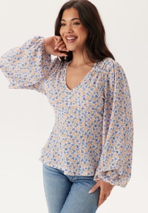 Happy Holly Structured Top Offwhite/Patterned 48/50