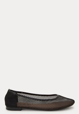 Pieces Pcsteph Mesh Ballerina Black 40
