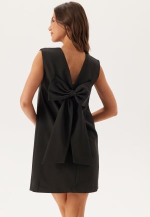VILA Vigery O-neck S/L SHORT DRESS  Black Beauty 42