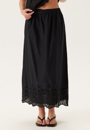ONLY Onllou Life Emb Long Skirt Black XL