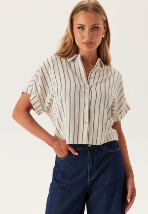 SELECTED FEMME Slfviva Ss Striped Cropped Sun Sandshell Stripes:pin Stripe 44