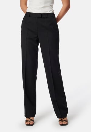 BUBBLEROOM Mid Waist Suit Trousers Black 34