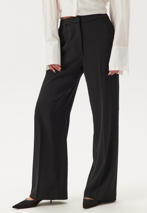 Happy Holly High Waist Wide Suit Pants Black 50