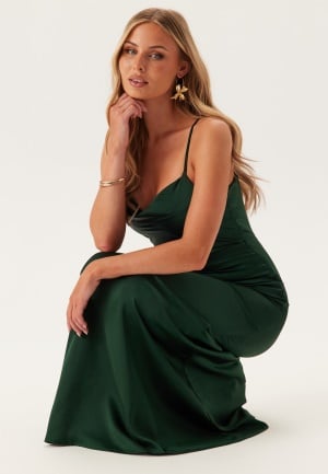 Bubbleroom Occasion Waterfall Mermaid Gown Dark green 46