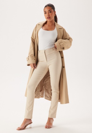 BUBBLEROOM Everly High Waist Stretchy Trousers Light beige 54