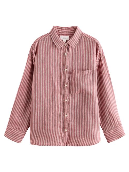 Next Bluse  oliven / lyserød / hvid