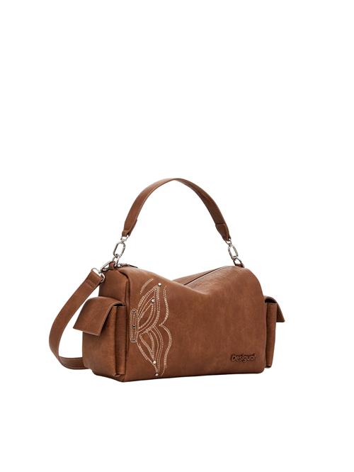 Desigual Håndtaske 'Goodall  Sand Habana'  umbra / hvid