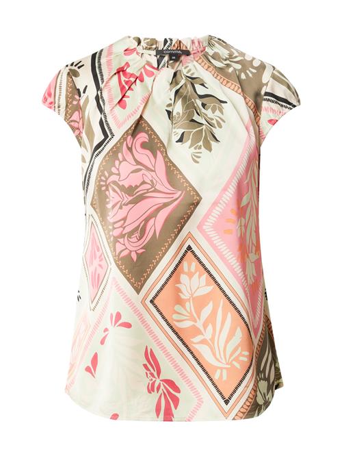 COMMA Bluse  beige / khaki / laks / lys pink