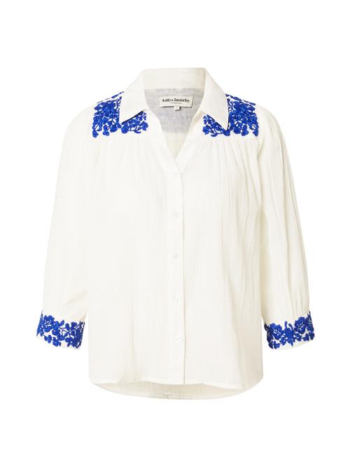 Lollys Laundry Bluse 'Yugi'  creme / blå