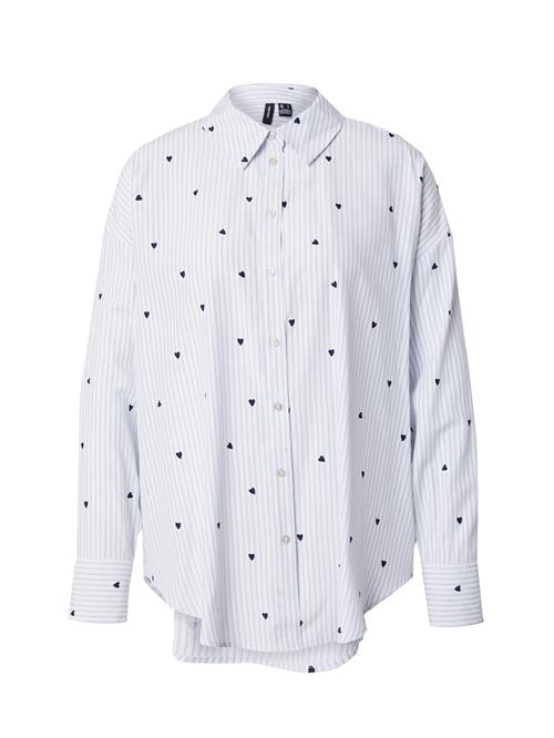 VERO MODA Bluse 'VMNORA'  marin / lyseblå / hvid