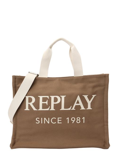 REPLAY Shopper  creme / brun