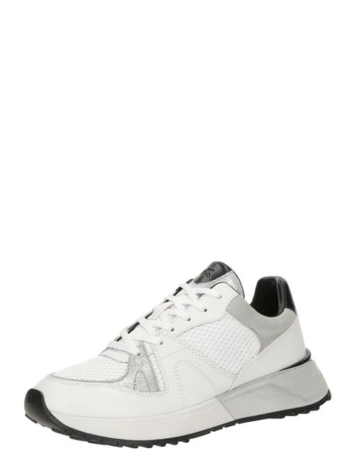Se MICHAEL Michael Kors Sneaker low 'JAIME'  sort / sølv / hvid ved About You