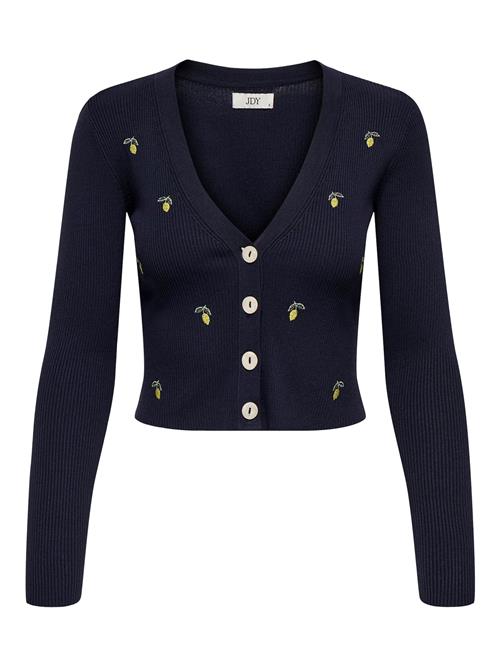JDY Cardigan 'JDYDonnel'  natblå / gul / grøn