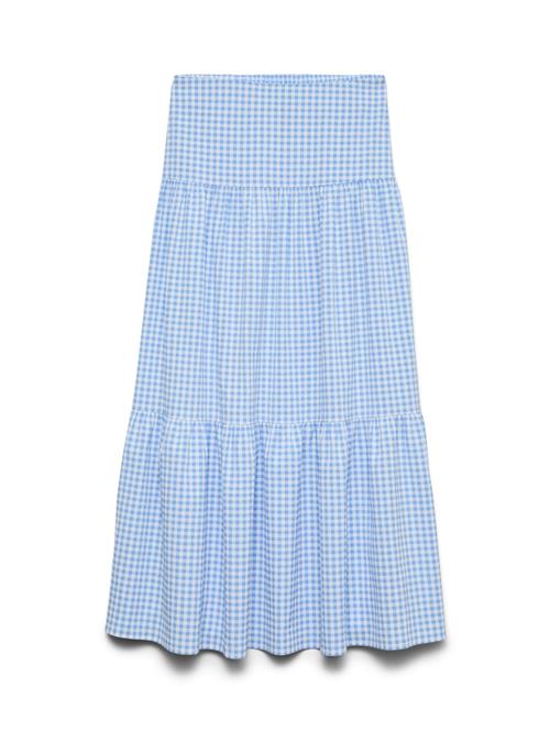 Se VERO MODA Nederdel 'VMVichy'  himmelblå / hvid ved About You