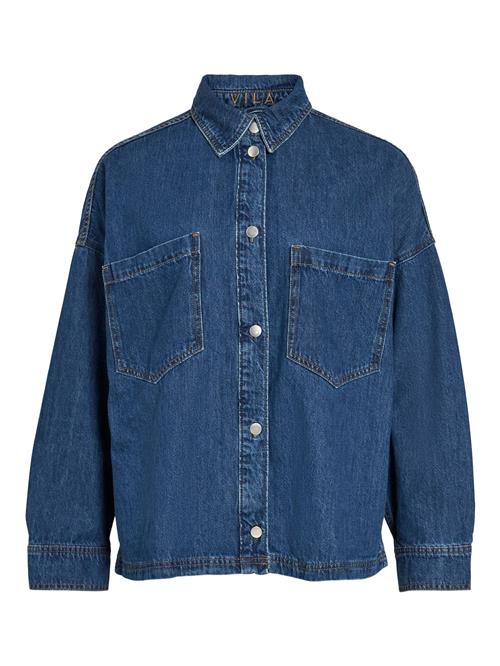 VILA Bluse 'VICreek'  blue denim