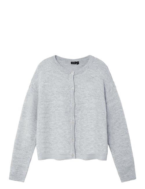 Nlflodet Ls Short Knit Cardigan Noos LMTD Grey