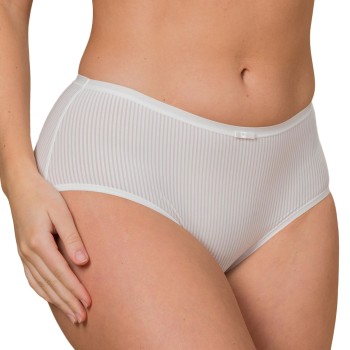 Trofé Trofe Sanna Striped Midi Brief Trusser Hvid Medium Dame