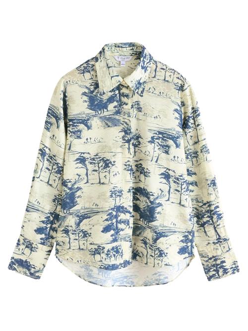 Se Next Bluse  mørkeblå / offwhite ved About You