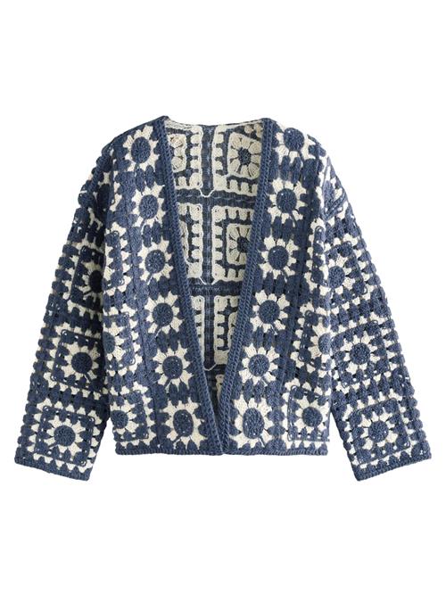 Next Cardigan  lysebeige / dueblå