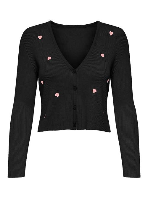 ONLY Cardigan 'ONLEMBA'  lyserød / sort