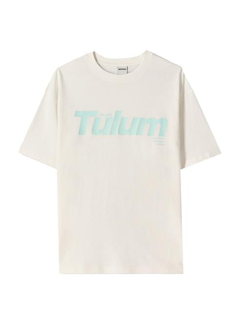 Bershka Shirts  ecru / lyseblå